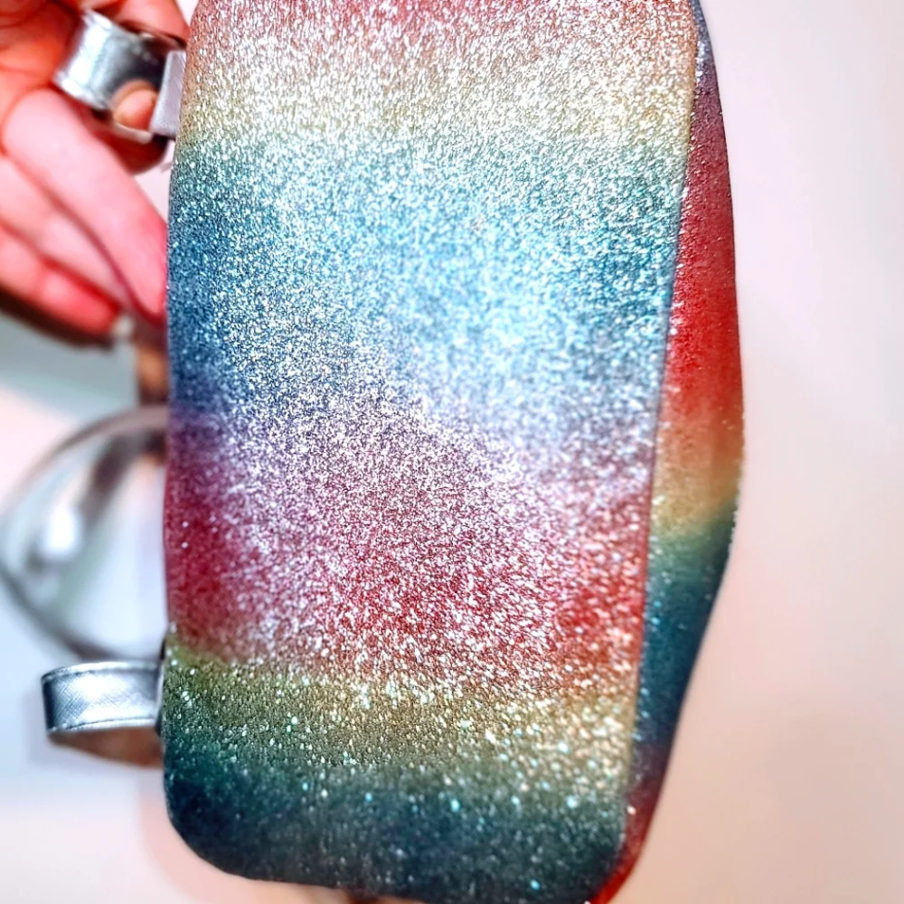 Under One Sky Glittery Unicorn Pom Pom Backpack